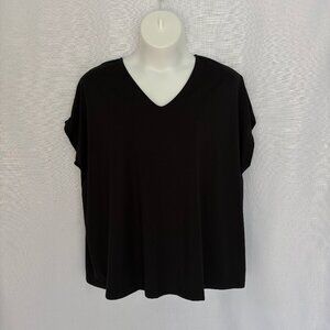 J JILL Luxe Supima V Neck Easy Tee Top